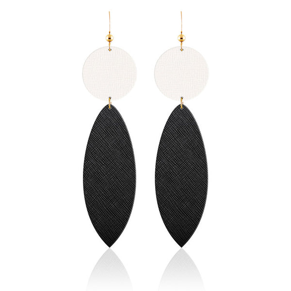 Surf Bauble Leather Earrings Aha Crafted