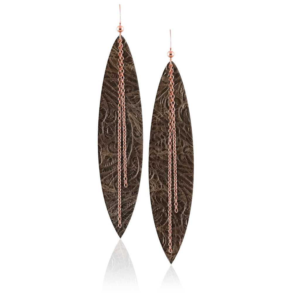 Sierra Linked Leather Earrings ©